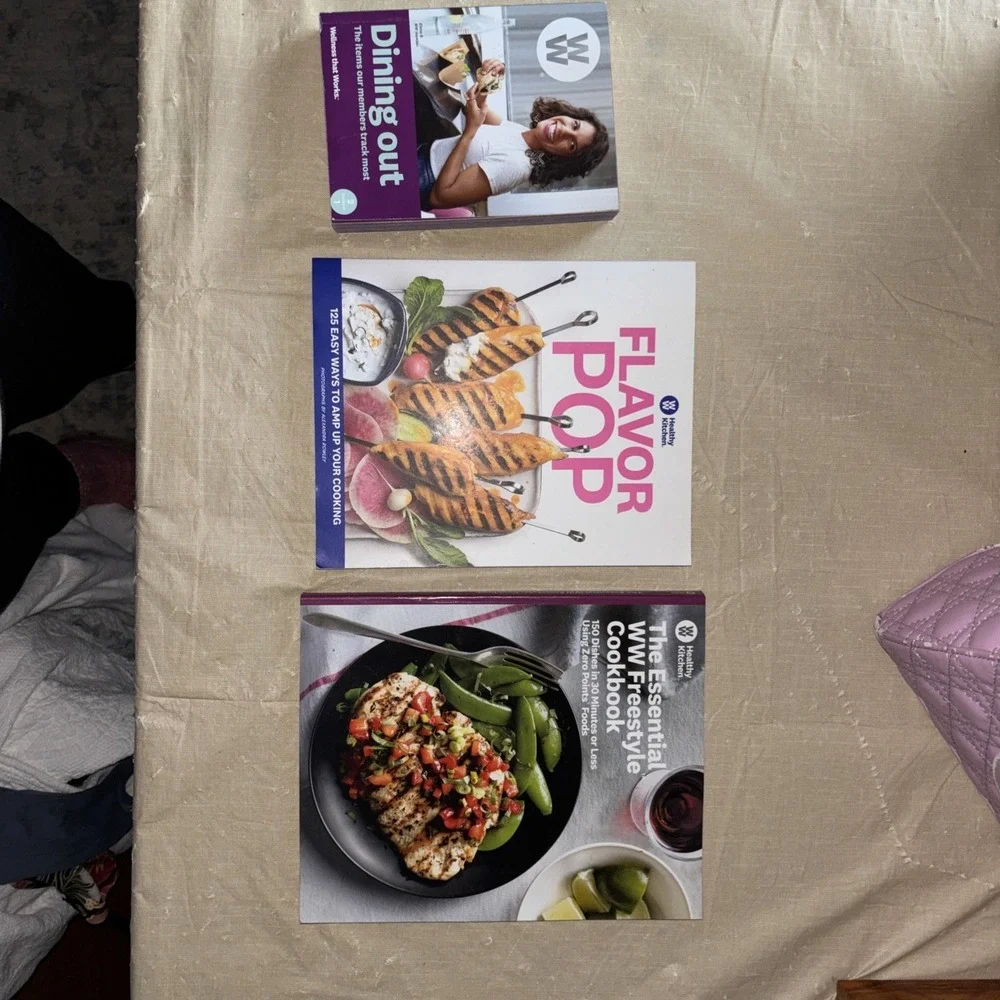 Weight Watchers Trio Of Books. Recipes & dining Out Guide
